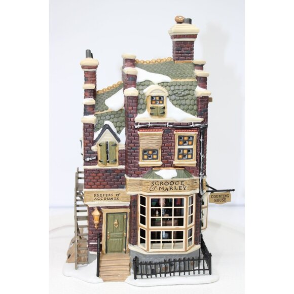 Dept 56 Dickens Village - Scrooge & Marley Counting House - Picture 1 of 6